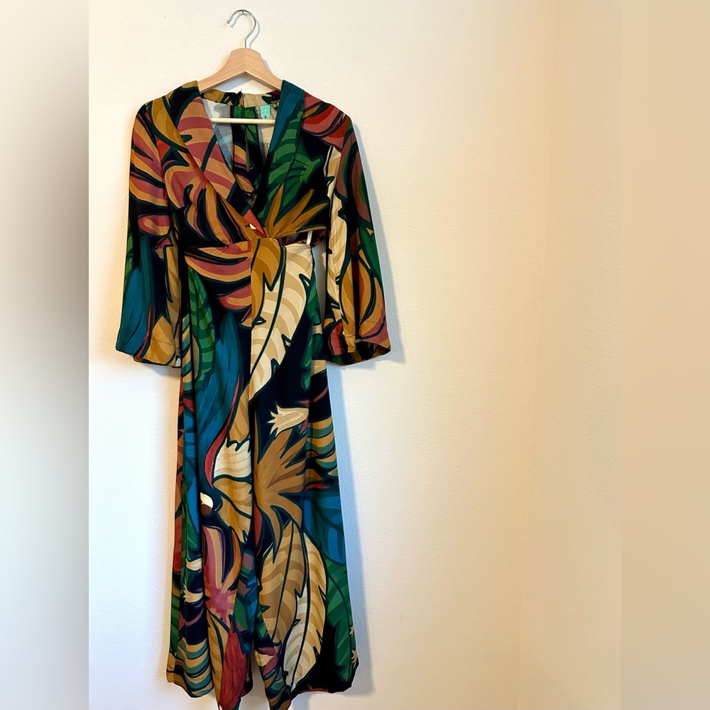 FARM Rio Multicolor Tropical Print Jumpsuit
